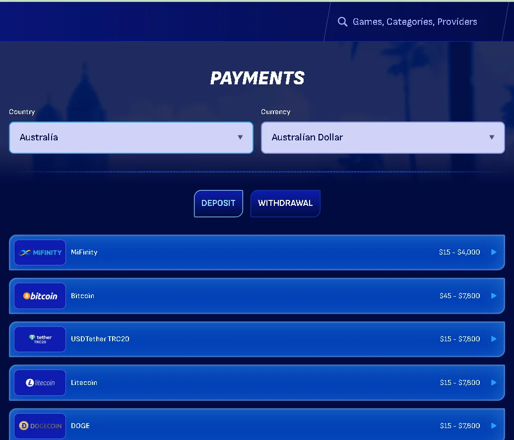 wonaco payment methods