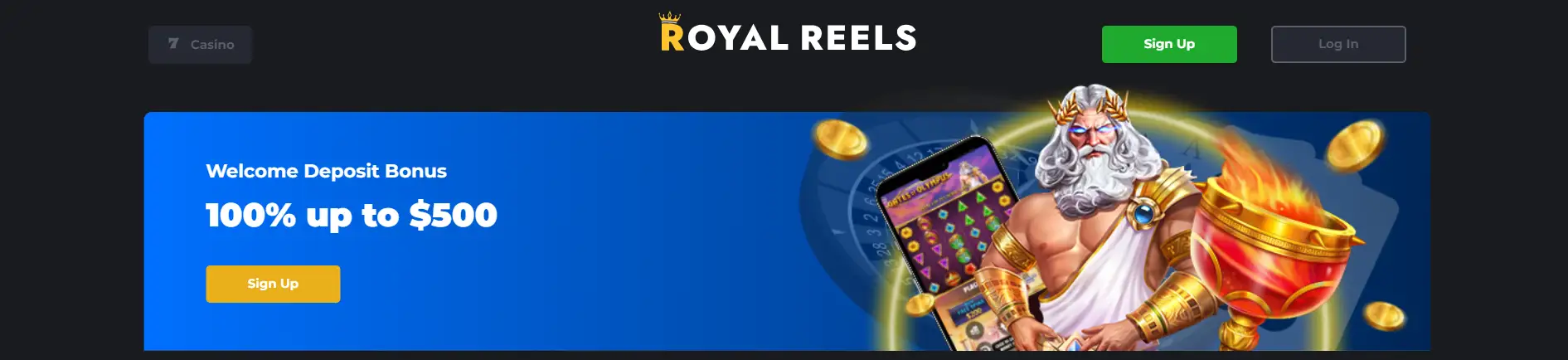 royal reels welcome bonus