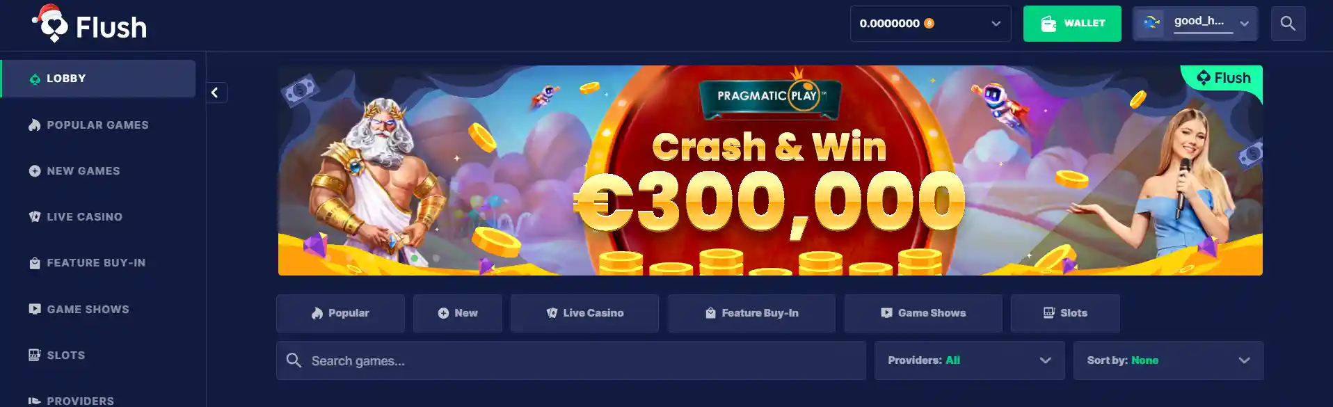 flush casino review