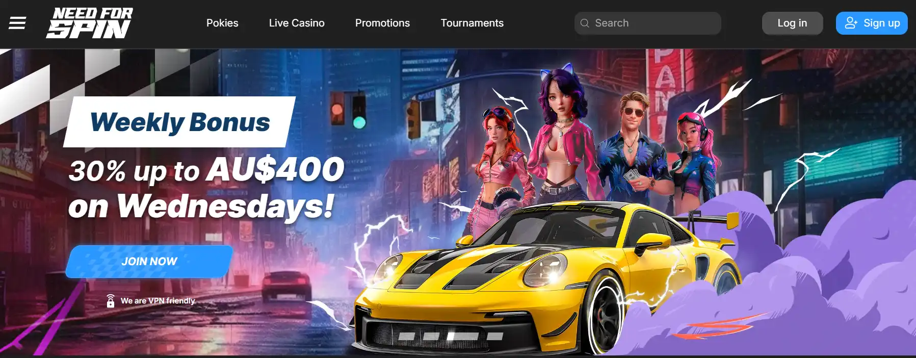 need for spin casino australia