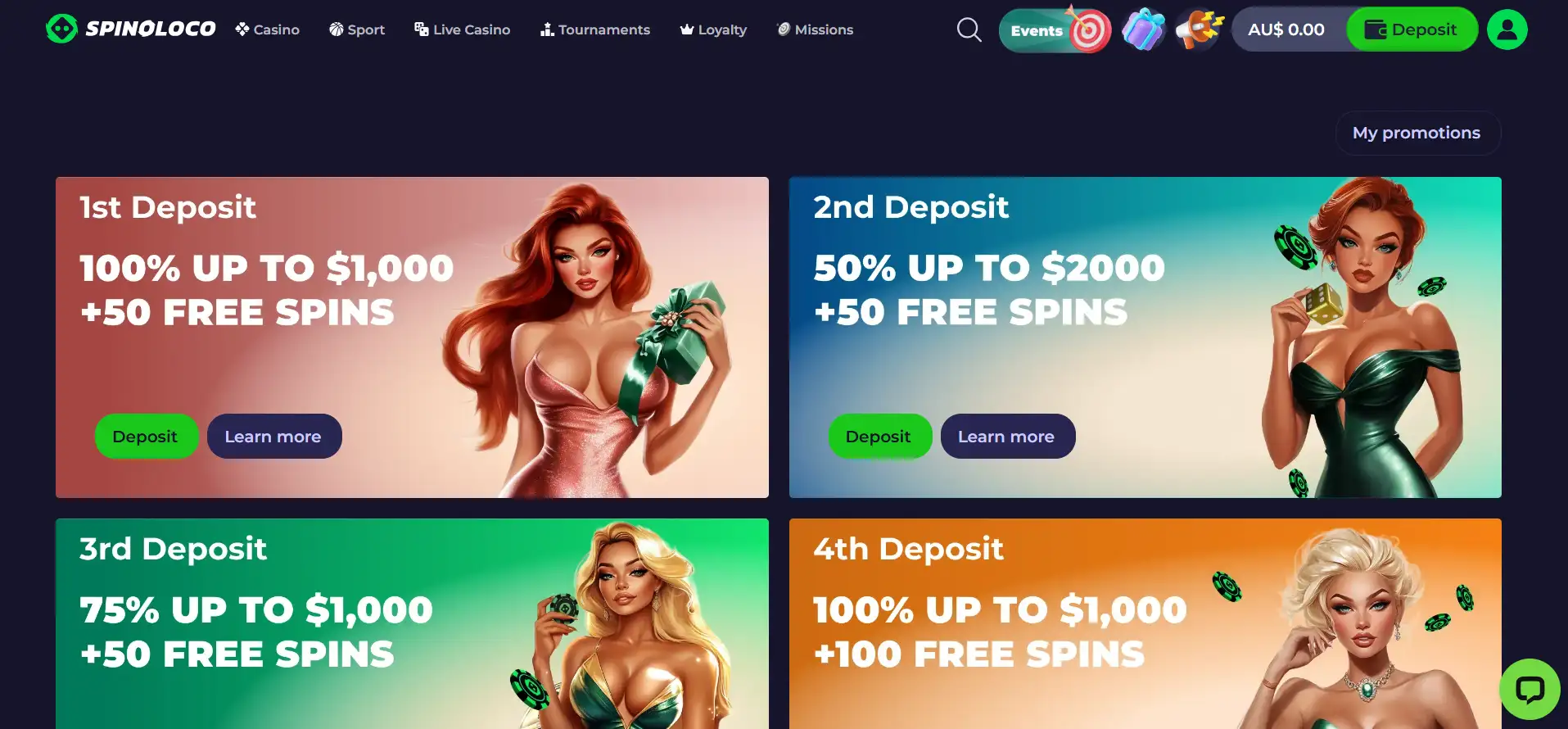 spinoloco casino promotions