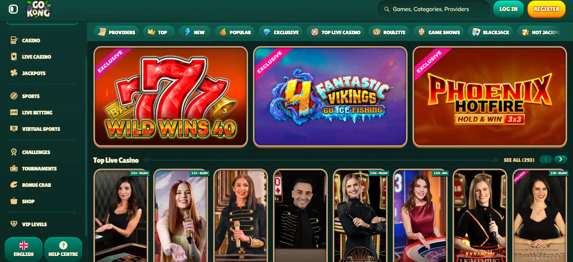 gokong casino games