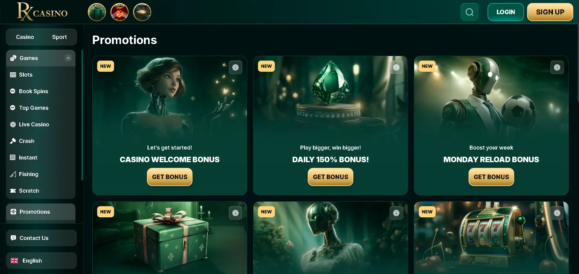 rx casino promotions