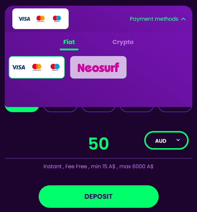 casinorocket payment methods