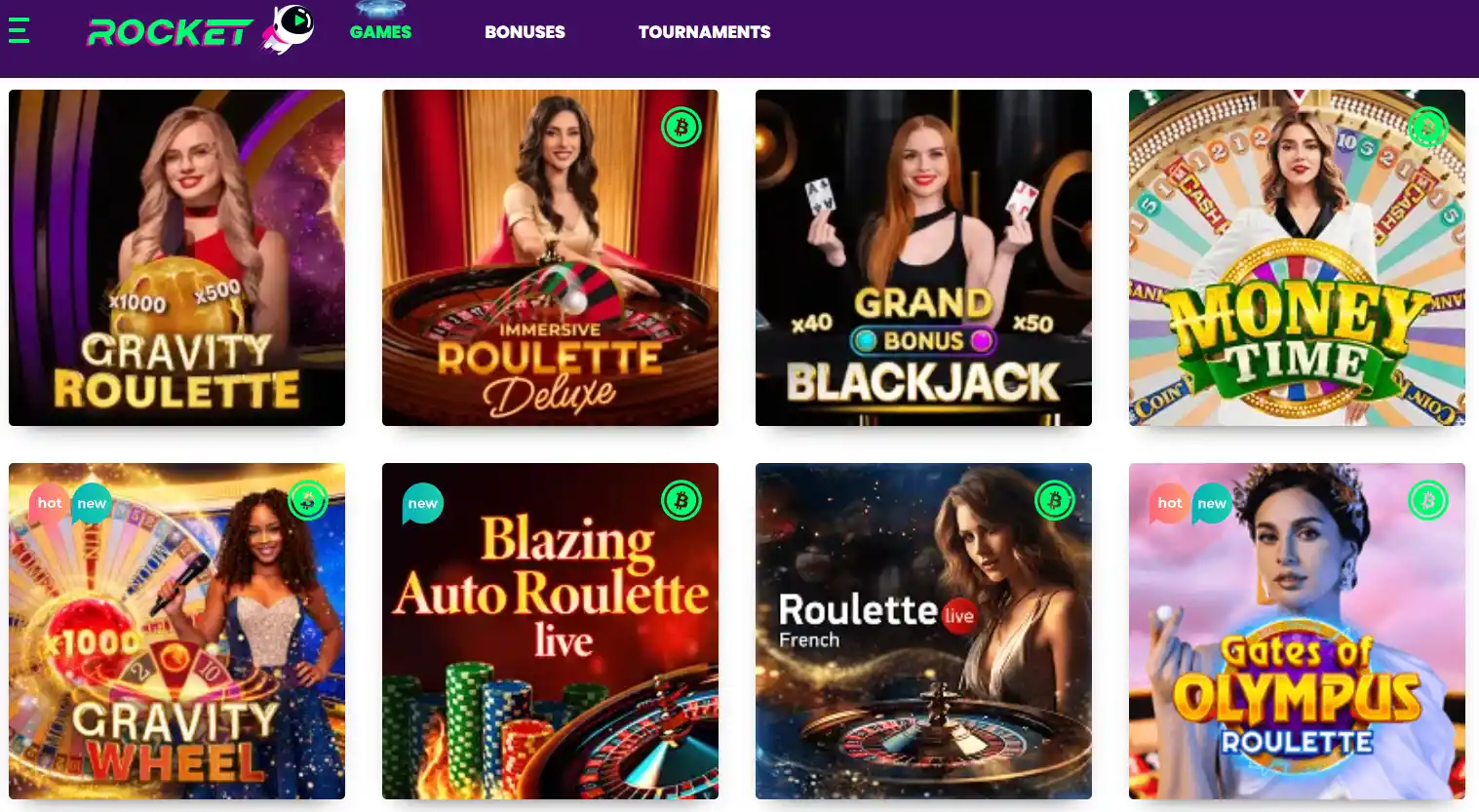 casinorocket live casino