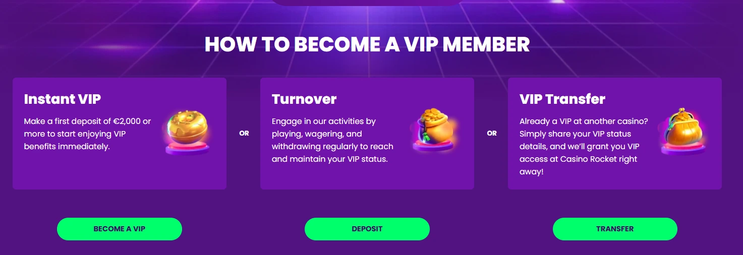 casinorocket vip